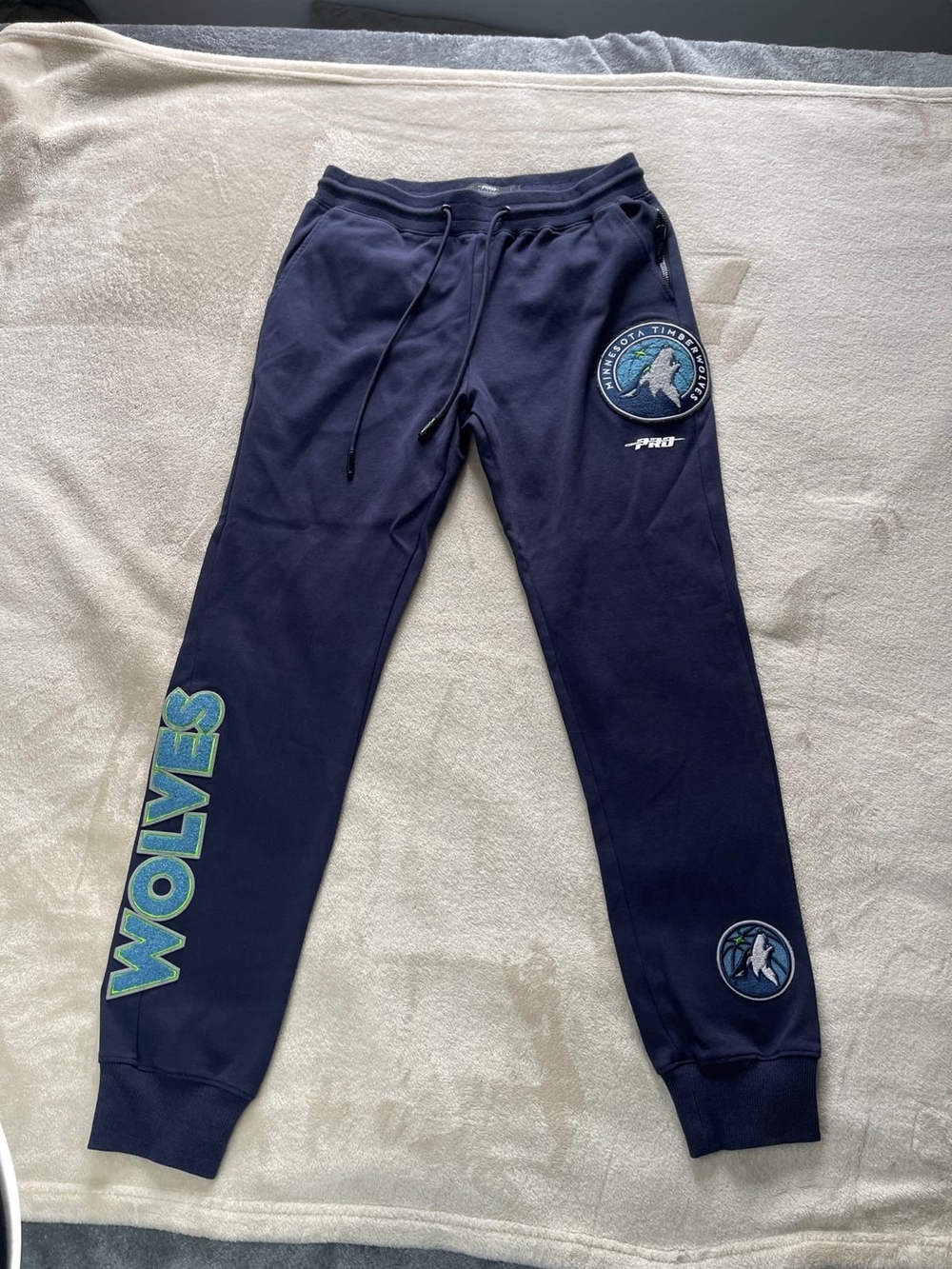 Minnesota  TimberWolves Men Navy Blue Jogger Sweatpants S